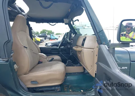 2002 Jeep Wrangler Sport из США, поврежденный, VIN 1J4FA49S52P760173